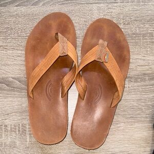 Rainbow Tan Leather Sandals